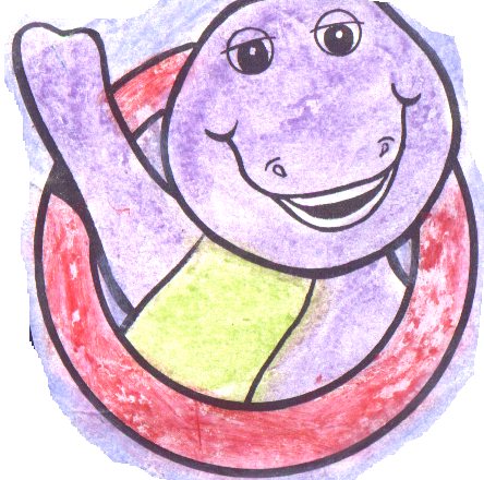 Barney Coloring Pages on Sarah S Barney Colouring Pages